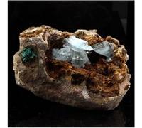 Baryte + Malachite. 3282.0 Ct. Congo..