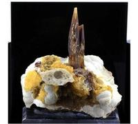 BARYTE - Pierre Naturelle en Provenance des USA, Elk Creek, Dalzell, Meade Co. - Cristal de Baryte authentique, 1750.0 ct - Certificat d'Authenticité Inclus 83 x 82 x 58 mm G