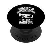 Baryton Basse Euphonium Old Man PopSockets PopGrip Adhésif