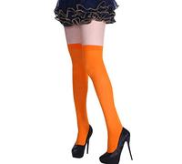 Bas Autofixant Femme Sexy Resille Collant Grande Taille Tenue Pute Hard Autofixants Porte Jarretelle Érotique Danse Collants Classique Fille Pour Porte-Jarretelles Jartelle Ensemble,Orange #5