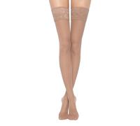 Bas autofixants femme Conte Elegant Class 40 Beige Taille 3/4