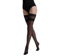 Bas autofixants femme Conte Elegant Flame Noir Taille 3/4