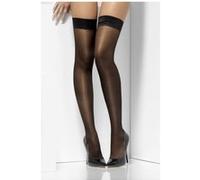 Bas Autofixants Transparents Noirs Brillants - Noir brillant - Taille Unique transparents G