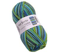 Bas, chaussette en laine ; couleur 50g, 4 plis. 404 aqua-color
