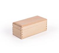 BAS Coffret à rangement ou thé en bois avec 3 compartiments Boite 20 x 0,95 x 8 cm