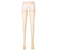Bas collant glossy effet huile, ouvert entrejambe, stretch, pour lingerie sportive#Z