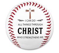 Bas de baseball doux pour garçons et hommes, « I Can Do All Things Through Christ » - Cadeau de baseball pour garçons de 8 à 12 à 14 ans, cadeaux religieux de Noël chrétiens