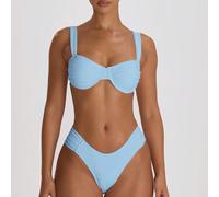 Bas de bikini ajusté cheeky avec fronces, essentiels pour la baignade, les vacances, l'été, les voyages. Tenue de plage pour enterrement de vie de jeune fille, mariage, mariée. Couleur unie, style de 