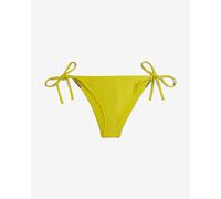 Bas de bikini Calvin Klein String Side Tie Intense Power jaune noir femme - S
