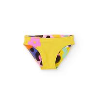 Bas De Bikini Fille En Maille Au Design Réversible Jaune 5A