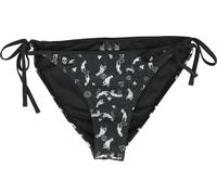 Bas de bikini Gothic de Gothicana by EMP - Bas de Bikini avec Symboles Mystiques - M à XXL - pour Femme - noir L