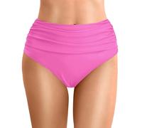 Bas de Bikini Taille Haute, Short de Plage froncé, Couverture complète, Aussi Short Yoga Sport
