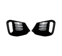 bas de caisse 2 Pièces Noir Brillant Cadre De Becquet Prise D'air Latérale Pare Chocs Avant Grille Décorative Compatible Avec Série 3 G20 G21 LCI M 2023-2024(Carbon Fiber)
