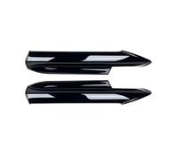 Bas De Caisse Accessoires Tuning Pare Chocs Avant Voiture avec Séparateurs d'angle Compatible avec Série 3 M-Tech E90 E91 320i 330i 2005 2006 2007 2008(Glossy Black)