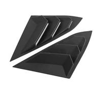 Bas De Caisse Aileron Arrière Persiennes Vitres Latérales Prises d'air Stores Accessoires Compatible avec Civic Berline 2016 2017 2018 2019 2020(Matte Black)