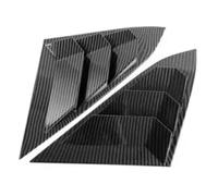 Bas De Caisse Aileron Arrière Persiennes Vitres Latérales Prises d'air Stores Accessoires Compatible avec Civic Berline 2016 2017 2018 2019 2020(Carbon)