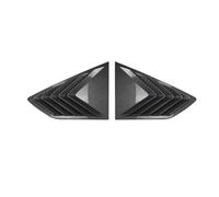 Bas de Caisse Aileron Arrière Voiture Persienne Triangulaire, Volet Extérieur Garniture Kit Carrosserie Accessoires Compatible avec X6 G06 2019-2025(Carbon Fibre Look)