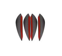 bas de caisse Ensemble 4/6 Ailettes De Pare Chocs Avant Universelles Diffuseurs Ailerons Spoilers Canards Jupes Avant Décoration Pour Tuning Auto(4 Carbon Fiber)