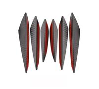 bas de caisse Ensemble 4/6 Ailettes De Pare Chocs Avant Universelles Diffuseurs Ailerons Spoilers Canards Jupes Avant Décoration Pour Tuning Auto(6 Carbon Fiber)