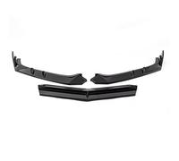 bas de caisse Ensemble De 3 Ailerons De Pare Chocs Avant Décoratifs Extérieurs Compatible Avec Chevy Pour Corvette C8 Z51 2020-2024(Glossy Black)
