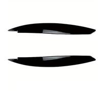 bas de caisse Paupières De Phares Aileron Phares Sourcils Phares Compatible Avec Série 1 E81 E82 E87 E88 118d 120i 120d 123d 130i M1 2004-2014(Glossy Black)