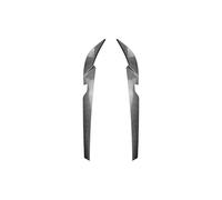 bas de caisse Spoiler Avant Paupières De Phares Sourcils Cils Accessoires Pièces Automobiles Compatible Avec Série 5 G30 G31 2021 2022 2023(Carbon Fibre Look)
