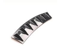 bas de caisse Spoiler Pare chocs Arrière Extérieur Universel En Fibre Carbone Noire ABS Diffuseur Châssis Accessoires Auto Style Aileron Requin À 3 Ou 5 Ailerons(BLACK5 Fin)