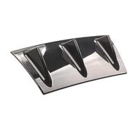 bas de caisse Spoiler Pare chocs Arrière Extérieur Universel En Fibre Carbone Noire ABS Diffuseur Châssis Accessoires Auto Style Aileron Requin À 3 Ou 5 Ailerons(BLACK 3 Fin)