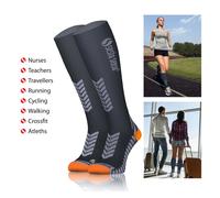 Bas de compression chaussettes de sport femmes hommes chaussettes de course t...