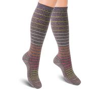 Bas de Contention Coton pour Femme. Chaussettes de Soutien et Circulation
