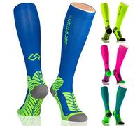 Bas de contention de sport under pressure ( compression-18-21mmHg) - Haute qualité, fabriqués en Allemagne, Bleu océan, Gr. 39-42 (Wadenumfang: 30-41cm)