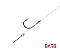 Bas de ligne Delphin FLR Sting / par 6 | 8cm / 0,22mm / BARB #8 / Sting 7mm
