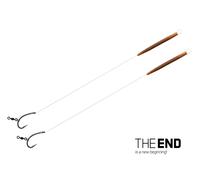 Bas de ligne Delphin THE END D-Rig / 2 pcs | 20 cm / 17lbs / #4