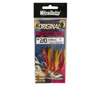 Bas de ligne Ragot Mitraillette 5H1.0 50 Rouge 0,50 mm
