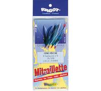 Bas de ligne Ragot Mitraillette.BLC.5H1.0 50 Blanc 0,50 mm