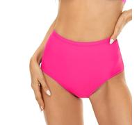 Bas de Maillot de Bain Bikini Femme Slip Taille Haute Coupe Couverture complète Bas Sport Yoga Shorts Jupe Rose Fluo Sports Swim Briefs Workout Plage Triangle Gainant Ventre Plat Shorty Surf Slim été