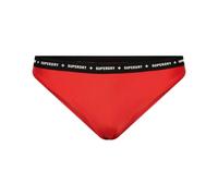 Bas de maillot de bain élastiqué femme Superdry Code Micro Rouge M