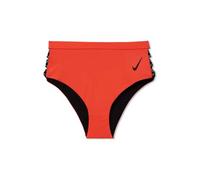 Bas de maillot de bain femme nike swim cheeky high waist orange