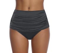 Bas De Maillot De Bain pour Femmes Shorty De Bain Taille Haute Tissu Extensible Confortable Bretelles Fines Piscine Sport Vacances Été Imprimé Léopard