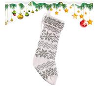 Bas de Noël | Bas de cheminée de Noël, décoration saisonnière, sac à bonbons tricoté pour vacances, maison, bureau, hôtel, appartement, université, dortoir, voyage