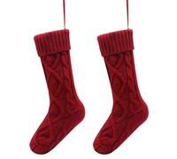 Bas de Noël, Bas de Noël | Ornements de décoration d'arbre de Noël - Gros bas de Noël en tricot de 18 pouces, ornements suspendus de Noël pour décorations de Noël