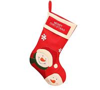 Bas de Noel,Chaussettes de Noel Bas de Noel de feutre de 45CM Parfait pour la maison Cadeaux Cheminee Accessoire