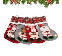 Bas de Noël Conteneur 3D À Motif Renne Et Ours