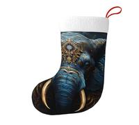 Bas de Noël de 45,7 cm - Bas de Noël décoratifs pour fête de Noël - Accessoires de décoration de fête de Noël - Cadeau de ville de conte de fées, éléphant étrange