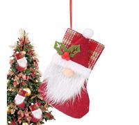 Bas de Noël - Jolie bas de gnomes non tissé | Festivals chaussettes décoration à la maison, sans visage Rudolph Decorations de vacances pour le manteau de cheminée d'arbre de Noël