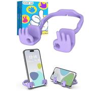 Bas de Noël pour adolescentes, filles, femmes, enfants : cadeaux amusants en forme de signe OK support de téléphone portable pour bureau, adolescent, adultes, épouse, maman, fille, éléphant blanc