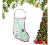 Bas De Noël Vides - Sock Decorative Holiday Socks | Sacs De Bonbons Réutilisables, Sacs De Rangement Pour Cadeaux De Bain, Barre De Shampooing, Savons, Friandises, Organisateur À Mailles Longues Pour