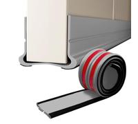 Bas de Porte 93cm Silicone, Bas de Porte Adhésif, Joint d'Étanchéité Anti Bruit et Courant d'Air, Isolation Phonique et Thermique pour Portes Intérieures, Barrière Anti Poussière et Insectes (Gris)