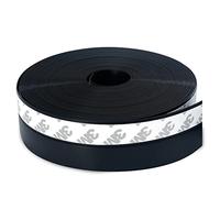 Bas de Porte Adhésif, 10M x 3,5CM Bande d'étanchéité Auto-adhésive de Silicone pour Porte et Fenetre. Protection contre l 'eau, Protection contre les Insectes, Réduction du Bruit (Noir)