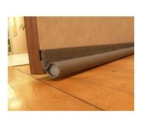 Bas de porte adhésif en mousse + tissus ELLEN, gris anthracite, 100 cm Gris G